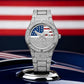 💎 60% OFF THE PATRIOTIC WATCH! 💎 Gold Plated, Iced Out & Eagle Dial for a Bold Hip Hop Style ✨