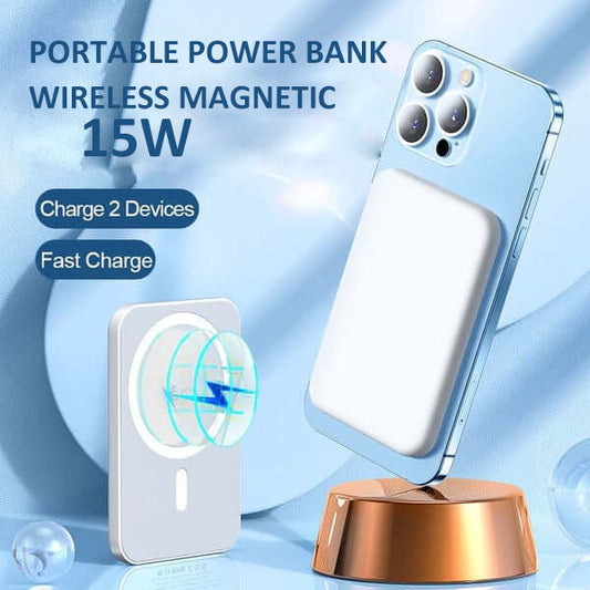 🎉 2026 Sale — Over 48,000 Sold! 🔋 15W Fast Charge Portable Wireless Magnetic Power Bank