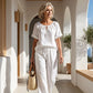 👗 LIMITED-TIME 50% OFF! 💥 Women's Drawstring Top & Pants Loungewear Set – Casual, Soft, Daily Comfort ✨