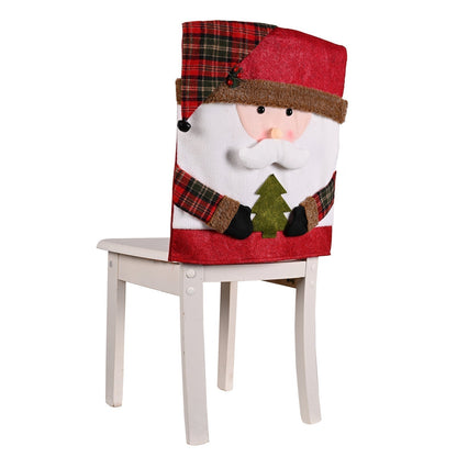 🎄 LIMITED-TIME 50% OFF! ✨ Christmas Chair Cover – Santa, Snowman & Elk Designs 🪑