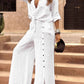 👗 LIMITED-TIME 50% OFF! ✨ Women's 2-Piece Set – Deep V-Neck, Relaxed Pants, 2 Colors 🍁