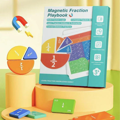 💎 50% OFF! 💎 Magnetic Fraction Demonstration Book – Reusable Montessori Teaching Tool for Visual, Hands-On Math Learning 🧮📚