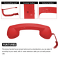 📞 LIMITED-TIME 50% OFF! ✨ Vintage Retro Telephone Handset – Type-C Wired, Plug & Play, Reduce Radiation 🎁