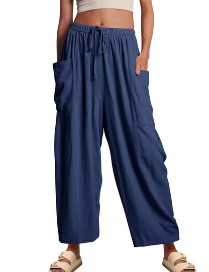 👖 LIMITED-TIME 50% OFF! ✨ Women's Linen Wide Leg Pants – Breezy, High-Waisted, Flowy 🌾