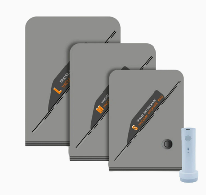 🧳 LIMITED-TIME 50% OFF! ✨ Travel Vacuum Bags – Save 75% Space, Wireless Pump, Airtight, 3 Sizes 📦