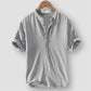 👔 LIMITED-TIME 50% OFF! ✨ Men's Linen Short Sleeve Shirt – Casual, Stand Collar, 5 Sizes 🏖️