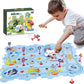 🎁 [Mejor regalo para niños] 🚗Juego de juegos de coches de pista de rompecabezas educativos para niños