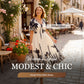 💎 -50% ON BOTANICAL MIDI DRESS! 💎 Elegant V-Neck, A-Line Silhouette & Chic Flutter Sleeves for Timeless Style 👗🌿