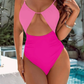 👙 LIMITED-TIME 50% OFF! 🌊 Women's One Piece Swimsuit – Tummy Control, Cut-Out, Adjustable, Sexy ✨