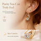 💎 LIMITED-TIME 50% OFF! ✨ Double Hoop Zirconia Earrings – Sparkling Ball, Lightweight, Secure Latch ✨