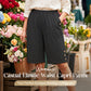 👖 LIMITED-TIME 50% OFF! ✨ Women's Elastic Waist Capri Pants – Comfort Fit, Casual, Easy Pull-On 🌿