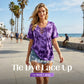 👕 LIMITED-TIME 50% OFF! ✨ Women's Tie-Dye T-Shirt – Lace-Up V-Neck, 4 Colors, S-5XL 🍀
