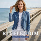 🧥 LIMITED-TIME 50% OFF! ✨ Women's Denim Jacket – Open-Front, Ruffle Trim, Lightweight, Classic Wash ✨