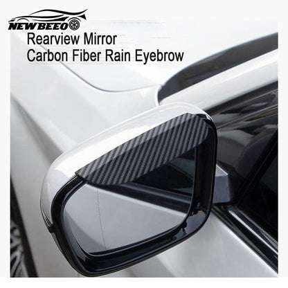 🚗 LIMITED-TIME 50% OFF! 🌧️ Carbon Fiber Rain Eyebrow – Universal, Easy Install, Rain Block ✨