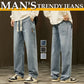 👖 LIMITED-TIME 50% OFF! ✨ Men's Loose Straight Jeans – Classic Fit, Durable, Essential 🏃‍♂️