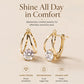 💎 LIMITED-TIME 50% OFF! ✨ Double Hoop Zirconia Earrings – Sparkling Ball, Lightweight, Secure Latch ✨