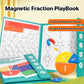 💎 50% OFF! 💎 Magnetic Fraction Demonstration Book – Reusable Montessori Teaching Tool for Visual, Hands-On Math Learning 🧮📚