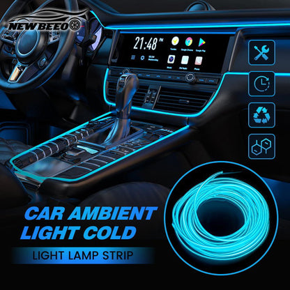 🚗 LIMITED-TIME 50% OFF! ✨ Car Interior LED Atmosphere Lights – Customizable, Slim, Stylish ✨
