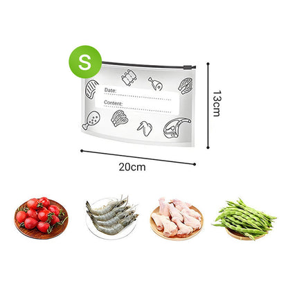 🔥Éxito de ventas mundial🍗 ¡Oferta por tiempo limitado! Compra 3 y llévate 2 gratis🥦Bolsas de almacenamiento reutilizables con cierre hermético de papel de aluminio.