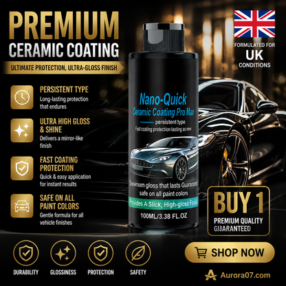 🚗 LIMITED‑TIME 50% OFF! 💥 High‑Gloss Nano Ceramic Spray – Hydrophobic, Long‑Lasting, Easy Application ✨