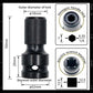 🔧 BUY 1 GET 1 FREE 💥 1/4" Hex Shank Socket Converter – 1/2" to 1/4", Quick Release ⚙️