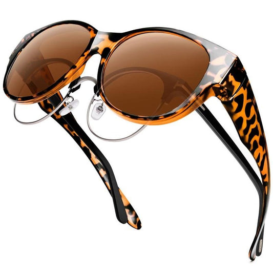 💎 50% OFF! 💎 2025 Oversized Cat-Eye Sunglasses – Polarized UV400, Fit Over Glasses & Fashion-Forward Design for Women 👓✨