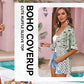 💎 50% OFF! 💎 Women's Floral Kimono Cardigan – Ruffle Sleeves, Tie-Front & Boho Flowy Cover-Up for Beach & Summer Days 🌸🌊