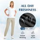 💎 60% OFF! 💎 Women's Ultra Soft Stretch Casual Pants – COOLMAX® Fabric, Wrinkle-Resistant & Waterproof Pockets (7 Colors) 👖❄️