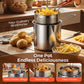 🍳 LIMITED-TIME 50% OFF! ✨ 304 Stainless Steel Multifunctional Fryer – Oil-Saving, Healthy, Versatile 🔥