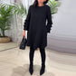 Knee-Length Dress With Long Sleeves