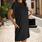 💎 50% OFF! 💎 Women's Relaxed Pocket Dress – Breathable Cotton-Linen Blend, Roll-Up Sleeves & Effortless Everyday Style 🌿👗