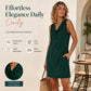👗 LIMITED-TIME 50% OFF! 💥 Elegant Slim Fit Cowl Neck Dress – Sleeveless, Side Pockets, Versatile ✨