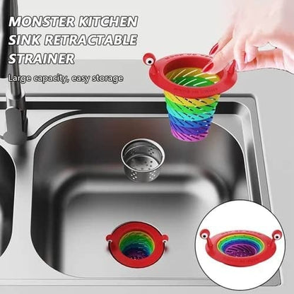 📢📢Buy 1 Get 1 Free !! ⏰50K+ SOLD! Sink Strainer – Monster design, foldable rainbow & large capacity. No more clogs – grab yours! ✅