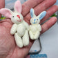 💎 50% OFF! 💎 Bunny Mummy & Baby Plush Pocket Tin – Handmade Easter Collectible with Cozy Blanket (Pink/Blue Ears) 🐇🎁