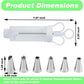 🧁 LIMITED‑TIME 50% OFF! ⚡ Stainless Steel Cake Decorating Gun Kit – Multi‑Nozzle, One‑Handed, Food‑Safe ✨