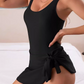👙 LIMITED-TIME 50% OFF! 🌊 Women's One Piece Tummy Control Tie Knot Swimsuit with Skirt – Full Coverage, Built-in Bra, Confident Fit ✨