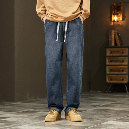 👖 LIMITED-TIME 50% OFF! ✨ Men's Loose Straight Jeans – Classic Fit, Durable, Essential 🏃‍♂️
