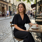 👖 LIMITED-TIME 50% OFF! 💃 Women's Elegant V-Neck Wide Leg Waist Tie Jumpsuit – Flattering Silhouette, Versatile, All-Day Comfort 🌸
