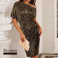 💃Vestido de fiesta brillante con lentejuelas y un solo hombro para mujer✨