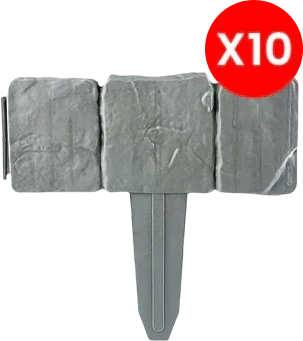 🌿 LIMITED-TIME 50% OFF! ✨ Imitation Stone Garden Fence – Realistic Look, Expandable 🪨