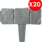 🌿 LIMITED-TIME 50% OFF! ✨ Imitation Stone Garden Fence – Realistic Look, Expandable 🪨