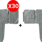 🌿 LIMITED-TIME 50% OFF! ✨ Imitation Stone Garden Fence – Realistic Look, Expandable 🪨