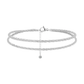 💜 BUY 1 GET 1 FREE 💜 Dainty Layered Waterproof Anklet – Adjustable Silver Chain, Hypoallergenic & Perfect for Summer 🌊