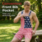 👖 LIMITED-TIME 50% OFF! 🇺🇸 American Flag Overalls Shorts – Unisex, Denim, Adjustable, Patriotic ✨