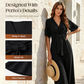👖 LIMITED-TIME 50% OFF! 💃 Women's Elegant V-Neck Wide Leg Waist Tie Jumpsuit – Flattering Silhouette, Versatile, All-Day Comfort 🌸