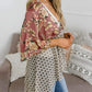 💎 50% OFF! 💎 Women's Floral Kimono Cardigan – Ruffle Sleeves, Tie-Front & Boho Flowy Cover-Up for Beach & Summer Days 🌸🌊
