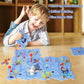 🎁 [Mejor regalo para niños] 🚗Juego de juegos de coches de pista de rompecabezas educativos para niños