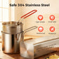 🍳 LIMITED‑TIME 50% OFF! ⚡ 304 Stainless Steel Multifunctional Fryer – Practical, User‑Friendly, Time‑Saving 🧺