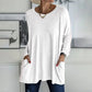 🎉 2026 Sale — Over 34,000 Sold! 💞 Women's Round Neck Long Sleeve Loose Pocket T-Shirt
