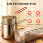 🍳 LIMITED-TIME 50% OFF! ✨ 304 Stainless Steel Multifunctional Fryer – Oil-Saving, Healthy, Versatile 🔥